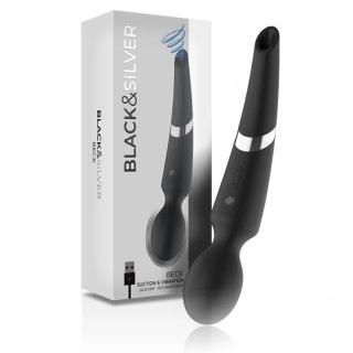 BLACK&SILVER Beck Wand 2w1 Masażer Fale Ciśnienia Silikonowy