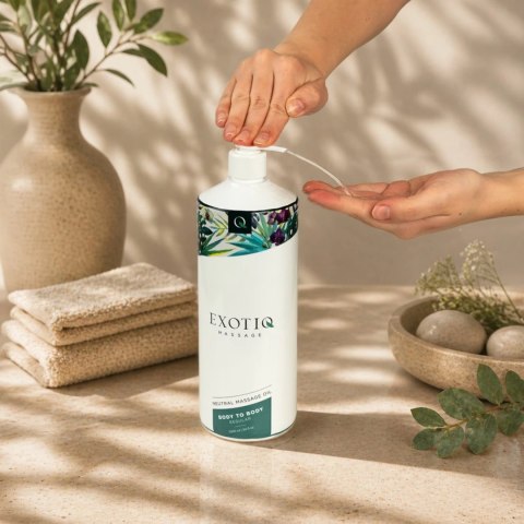 Exotiq Body To Body Oil 1L - Profesjonalny olejek do masażu, gęsta formuła