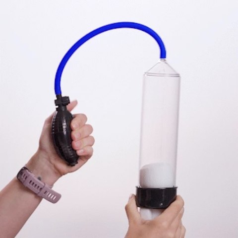 EasyToys Pompa Powietrzna z Gruszką Pomiarową Transparentna 22 cm