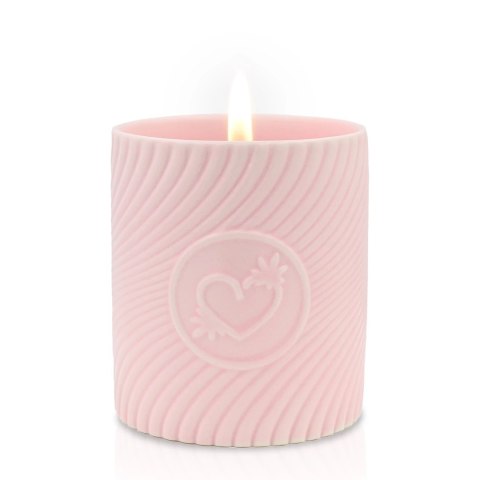 HighOnLove Pink Candle Strawberries & Champagne Świeca do masażu 120ml