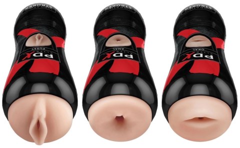 Pipedream PEE Vibrating Stroker Display - zestaw z funkcją wibracji, 17,5 cm