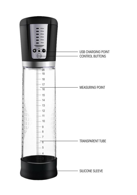 Pumped by Shots Automatyczna Pompa Intymna Premium 29 cm Akumulatorowa